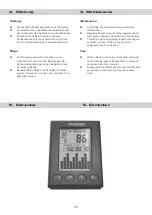 Предварительный просмотр 12 страницы Hammer Rower Cobra XTR Manual