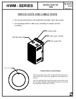 Preview for 9 page of Hammond Manufacturing HWM Series Instructions Manual