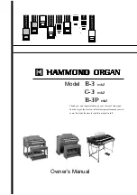 Hammond B-3 Owner'S Manual preview