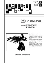 Hammond EXP-250 Owner'S Manual предпросмотр