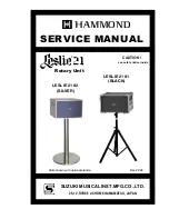 Предварительный просмотр 1 страницы Hammond LESLIE 2101 Service Manual