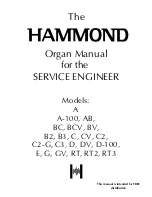 Предварительный просмотр 1 страницы Hammond Model A Manual