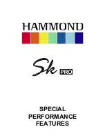 Предварительный просмотр 1 страницы Hammond SK Pro Series Manual