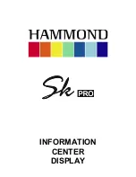 Hammond Sk PRO Manual preview