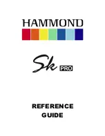 Hammond Sk PRO Reference Manual preview