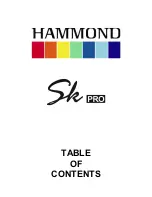 Preview for 5 page of Hammond Sk PRO Reference Manual