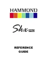 Hammond Skx PRO Reference Manual preview