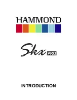 Preview for 21 page of Hammond Skx PRO Reference Manual