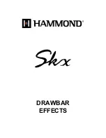 Preview for 1 page of Hammond SKX Manual