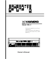 Preview for 1 page of Hammond XK-1 Owner'S Manual