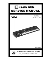 Preview for 1 page of Hammond XK-1 Service Manual