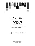 Hammond XK-2 Quick Features Manual preview
