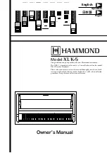 Hammond XLK-5 Owner'S Manual preview