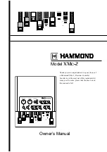 Preview for 1 page of Hammond XMc-2 Owner'S Manual