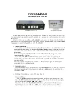 Предварительный просмотр 1 страницы Hamplus FOUR STACK II Setup And Operation Instructions