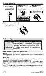 Preview for 2 page of HAMPTON BAY 0045-0BZ-01FJ Use And Care Manual