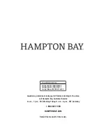 Preview for 11 page of HAMPTON BAY 100 643 3468 Use And Care Manual