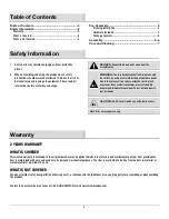 Preview for 2 page of HAMPTON BAY 1000 018 741 Use And Care Manual