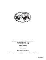 Preview for 14 page of HAMPTON BAY 1000-048-482 Use And Care Manual
