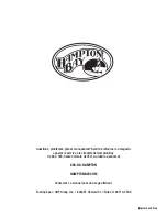 Preview for 28 page of HAMPTON BAY 1000-048-482 Use And Care Manual