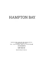 Preview for 16 page of HAMPTON BAY 1000 327 738 Use And Care Manual