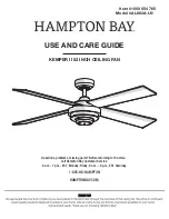 Предварительный просмотр 1 страницы HAMPTON BAY 1000 554 765 Use And Care Manual