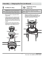 Предварительный просмотр 13 страницы HAMPTON BAY 1000 554 765 Use And Care Manual