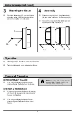 Preview for 6 page of HAMPTON BAY 1000640809 Use And Care Manual