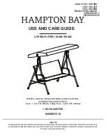 HAMPTON BAY 1001 025 586 Use And Care Manual preview