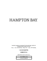 Preview for 12 page of HAMPTON BAY 1001 025 586 Use And Care Manual