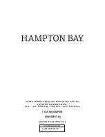 Preview for 10 page of HAMPTON BAY 1001 074 531 Use And Care Manual