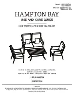 Preview for 1 page of HAMPTON BAY 1001 129 744 Use And Care Manual