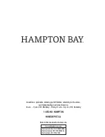 Preview for 18 page of HAMPTON BAY 1001 129 744 Use And Care Manual