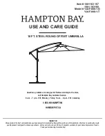 Preview for 1 page of HAMPTON BAY 1001 163 167 Use And Care Manual