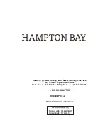 Предварительный просмотр 19 страницы HAMPTON BAY 1001 181 365 Use And Care Manual