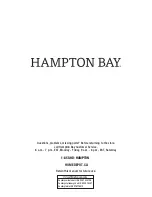 Preview for 20 page of HAMPTON BAY 1001 186 714 Use And Care Manual