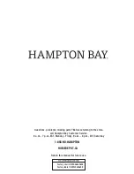 Preview for 15 page of HAMPTON BAY 1001 215 082 Use And Care Manual