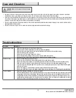 Preview for 14 page of HAMPTON BAY 1001 309 463 Use And Care Manual