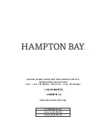 Preview for 10 page of HAMPTON BAY 1001 406 079 Use And Care Manual