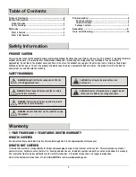 Preview for 2 page of HAMPTON BAY 1001 626 347 Use And Care Manual