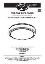 HAMPTON BAY 1001516521 Use And Care Manual preview