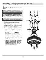 Предварительный просмотр 12 страницы HAMPTON BAY 1002 275 335 Use And Care Manual