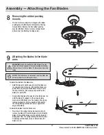 Предварительный просмотр 15 страницы HAMPTON BAY 1002 275 335 Use And Care Manual