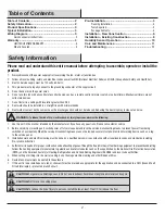 Предварительный просмотр 2 страницы HAMPTON BAY 1002-368-503 Use And Care Manual