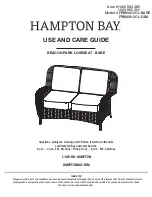 Предварительный просмотр 1 страницы HAMPTON BAY 1002 584 385 Use And Care Manual