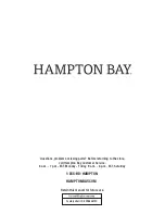 Preview for 10 page of HAMPTON BAY 1002 584 837 Use And Care Manual