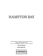 Preview for 10 page of HAMPTON BAY 1002 584 909 Use And Care Manual