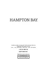 Preview for 11 page of HAMPTON BAY 1002 584 937 Use And Care Manual