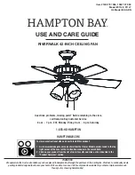 HAMPTON BAY 1002 707 953 Use And Care Manual preview