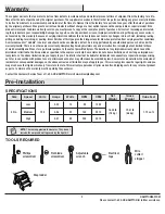 Preview for 3 page of HAMPTON BAY 1002 707 953 Use And Care Manual